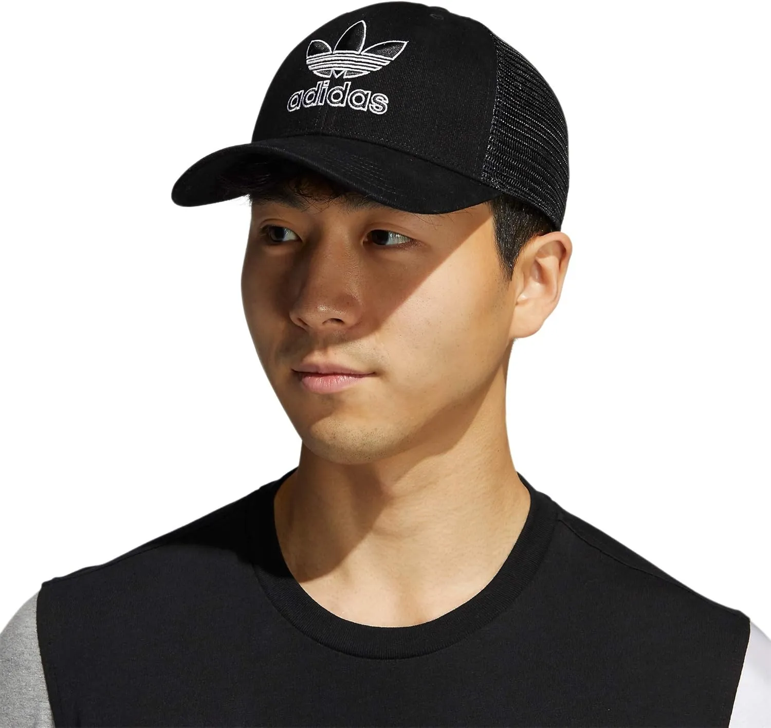 adidas Originals Men's Icon Trucker Structured Precurve Snapback Cap