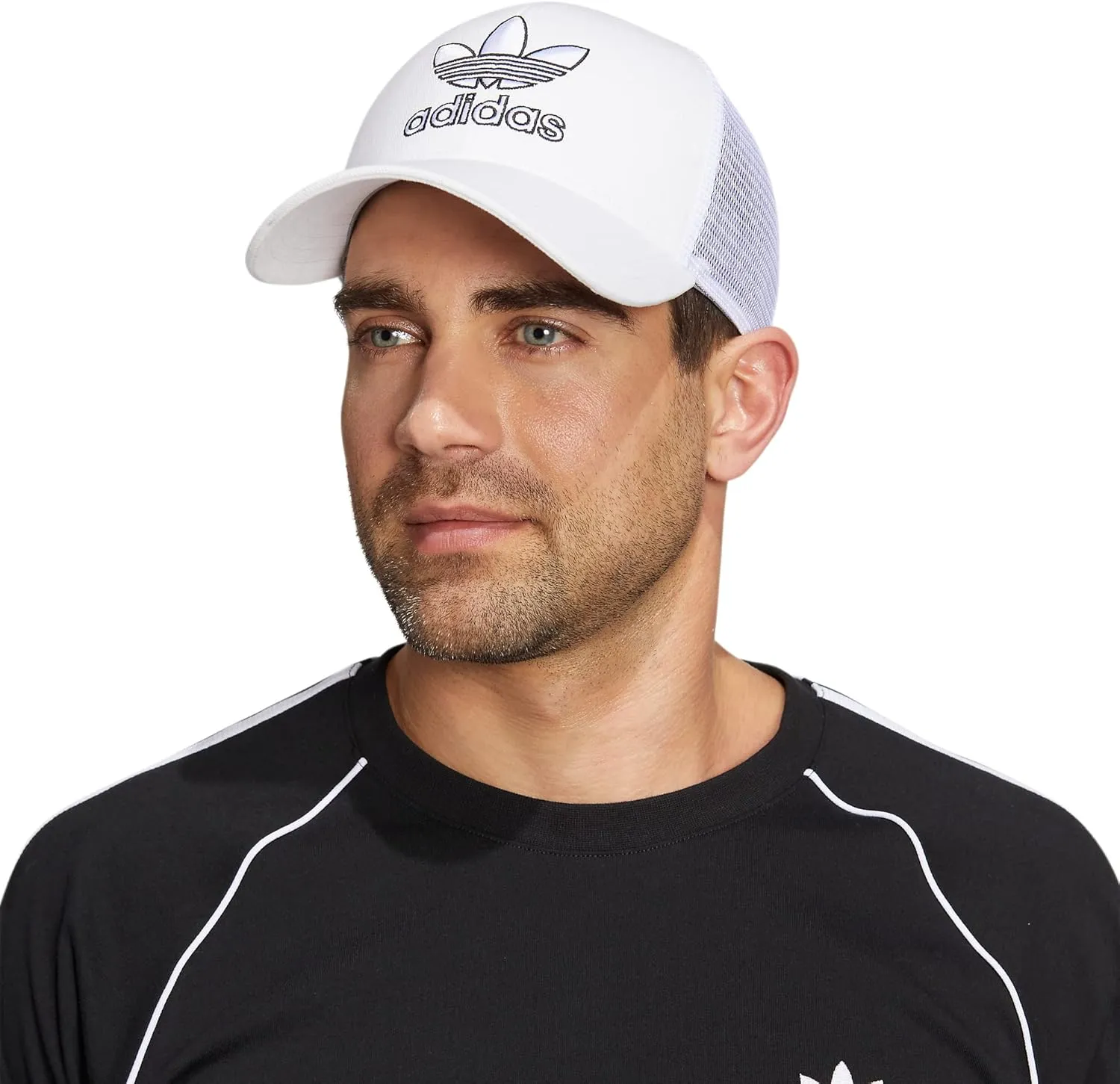 adidas Originals Men's Icon Trucker Structured Precurve Snapback Cap