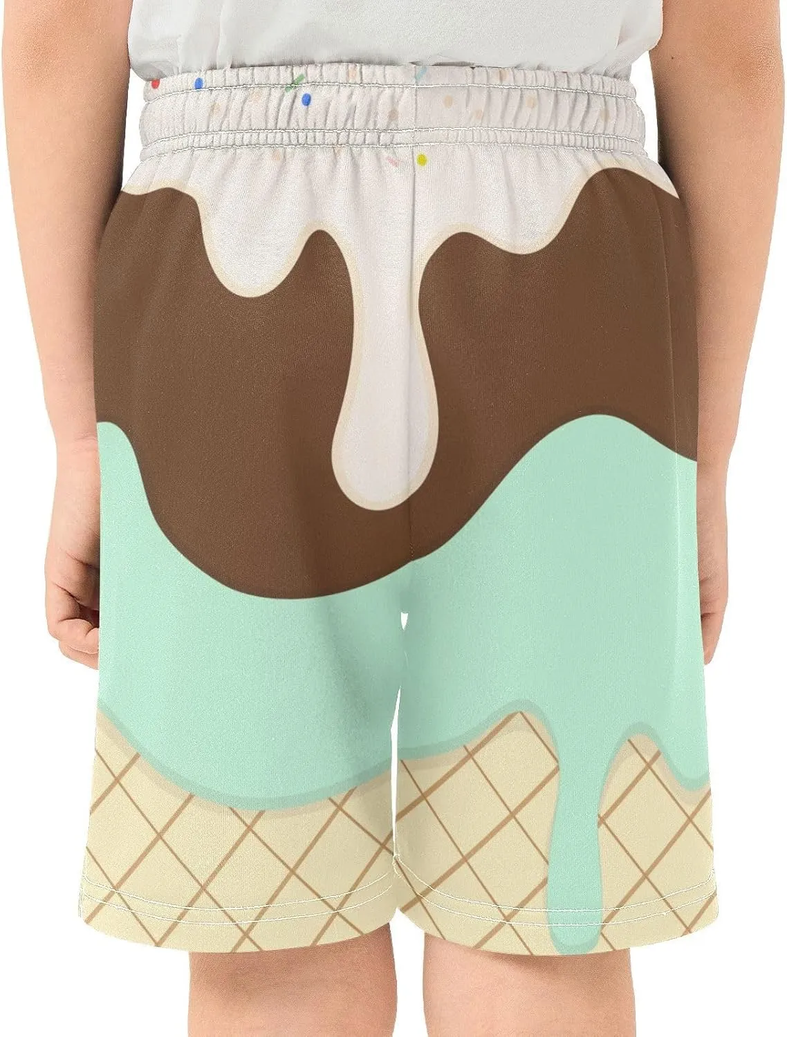 Athletic Gym Shorts Boys Casual Shorts Elastic Waist with Pockets, Summer Kids Bottom for Sports Homewear 7-15 Years