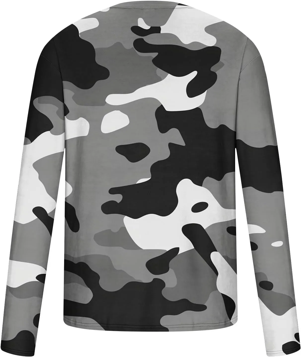 Big and Tall Shirts for Men Long Sleeve Camouflage Print Graphic Pullover Tops Camo Gym Workout Crewneck Sweatshirts
