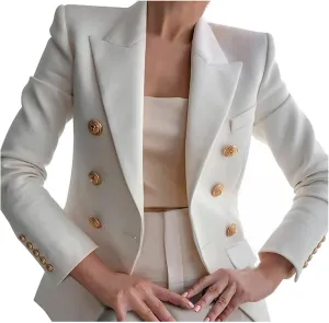 Blazers for Women Business Casual Button Work Office Jackets Blazer Open Front Long Sleeve Lapel Jacket Outfit