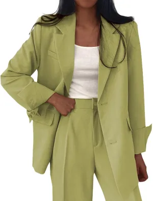 Blazers for Women Business Casual Jackets Oversized Open Front Blazer Office Interview Professional Dressy Suit Jacket