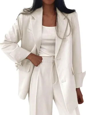 Blazers for Women Business Casual Jackets Oversized Open Front Blazer Office Interview Professional Dressy Suit Jacket