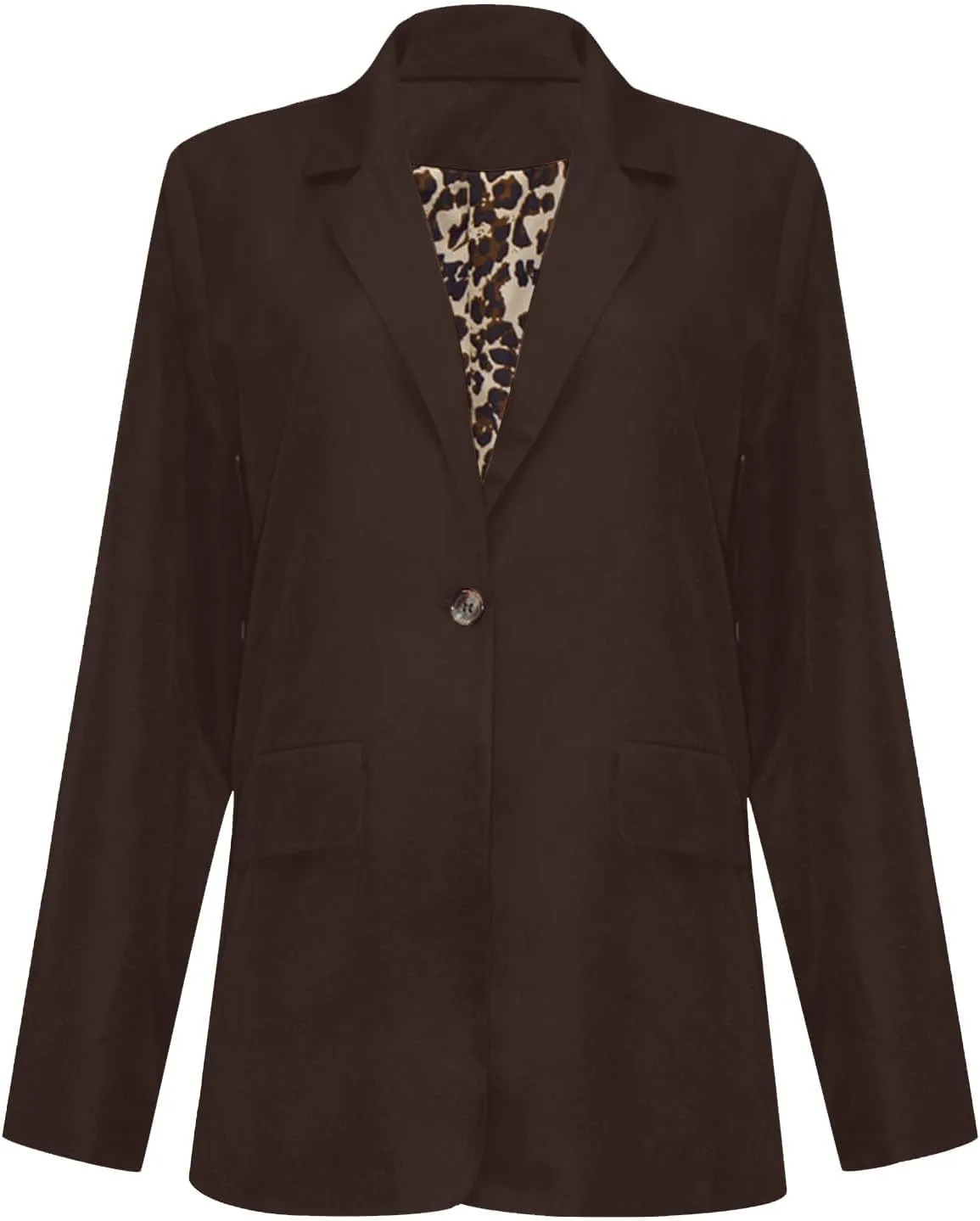 Blazers for Women Fashion Casual Long Sleeve Jacket Lapel Solid Blazer Slim Office Work Petite Suits