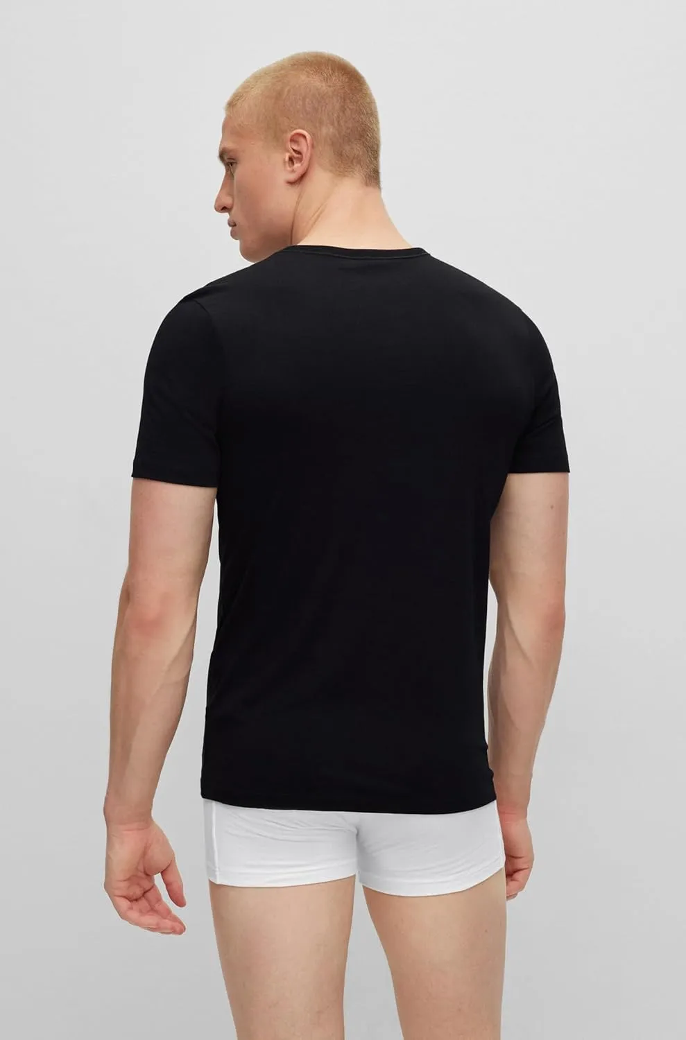 BOSS Men's 3-Pack V Neck Jersey T-Shirts