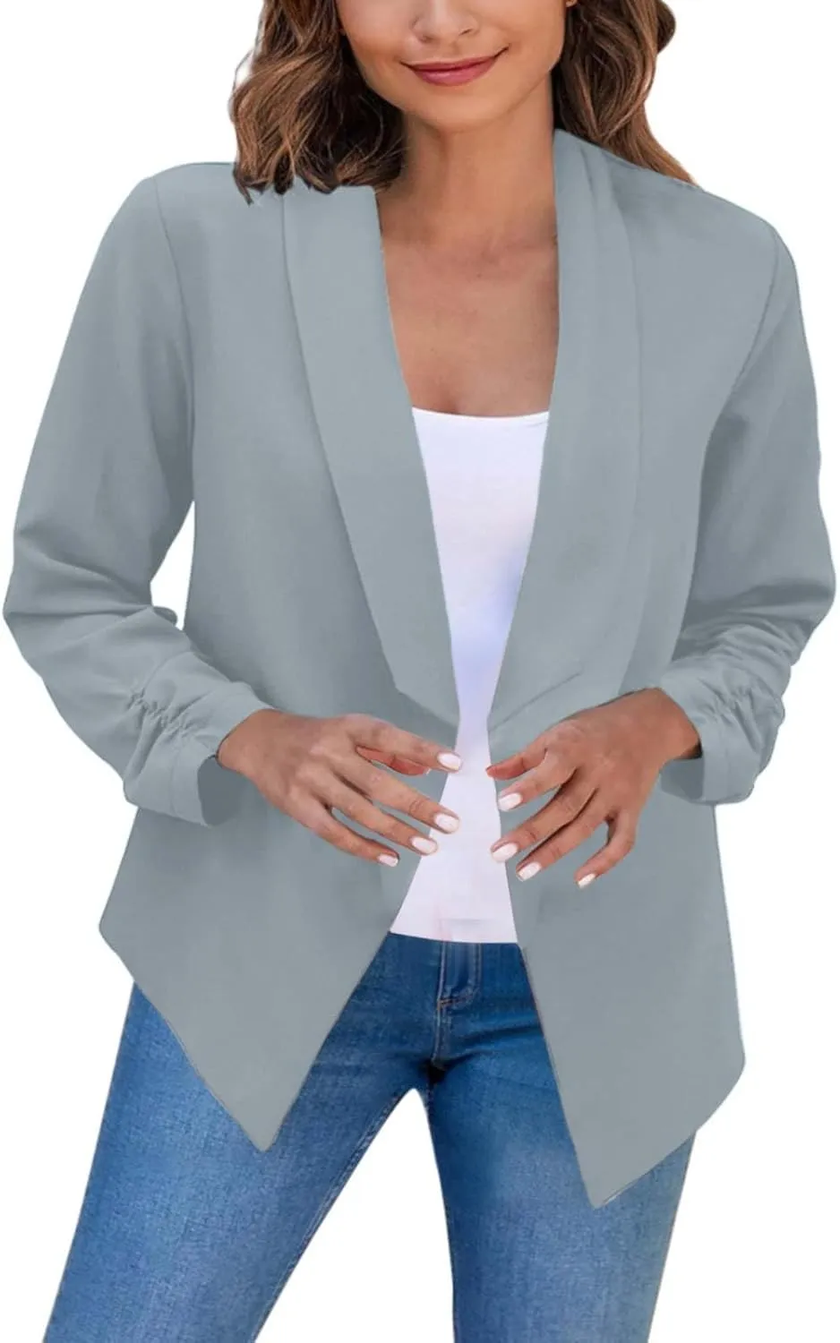 Boucle Jackets for Women Office Women Jackets Cropped Dressy Lightweight Cardigan Loose Fit Oversized Jackets