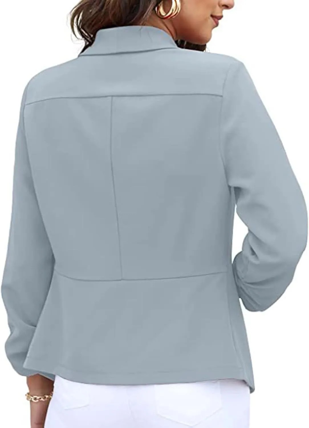 Boucle Jackets for Women Office Women Jackets Cropped Dressy Lightweight Cardigan Loose Fit Oversized Jackets