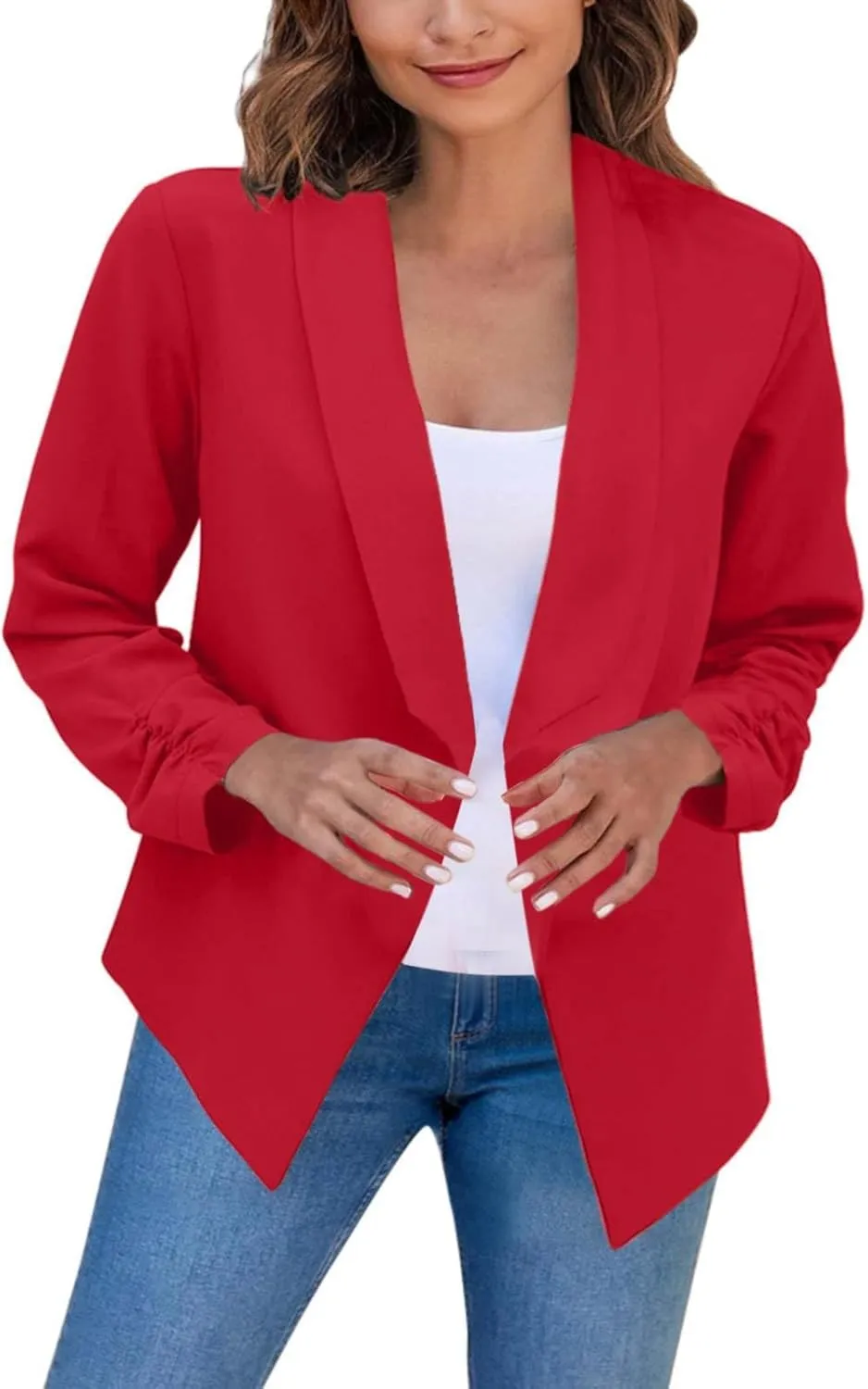 Boucle Jackets for Women Office Women Jackets Cropped Dressy Lightweight Cardigan Loose Fit Oversized Jackets