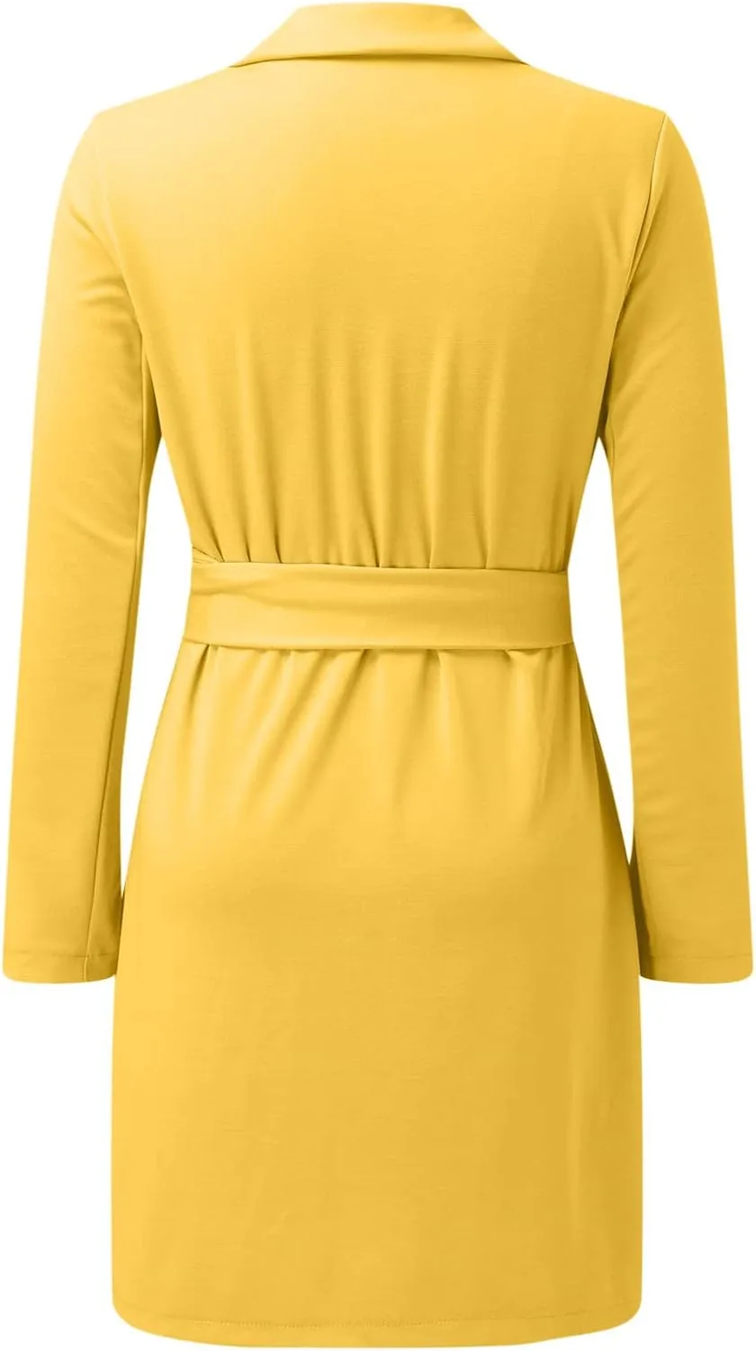 Business Suits for Women 2024 Office Women's Blazers Open Front Prtite Winter Jacket Loose Oversized Cardigan