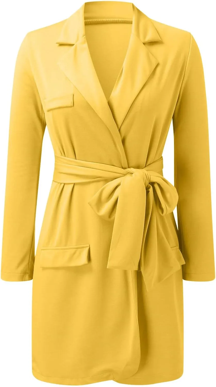 Business Suits for Women 2024 Office Women's Blazers Open Front Prtite Winter Jacket Loose Oversized Cardigan