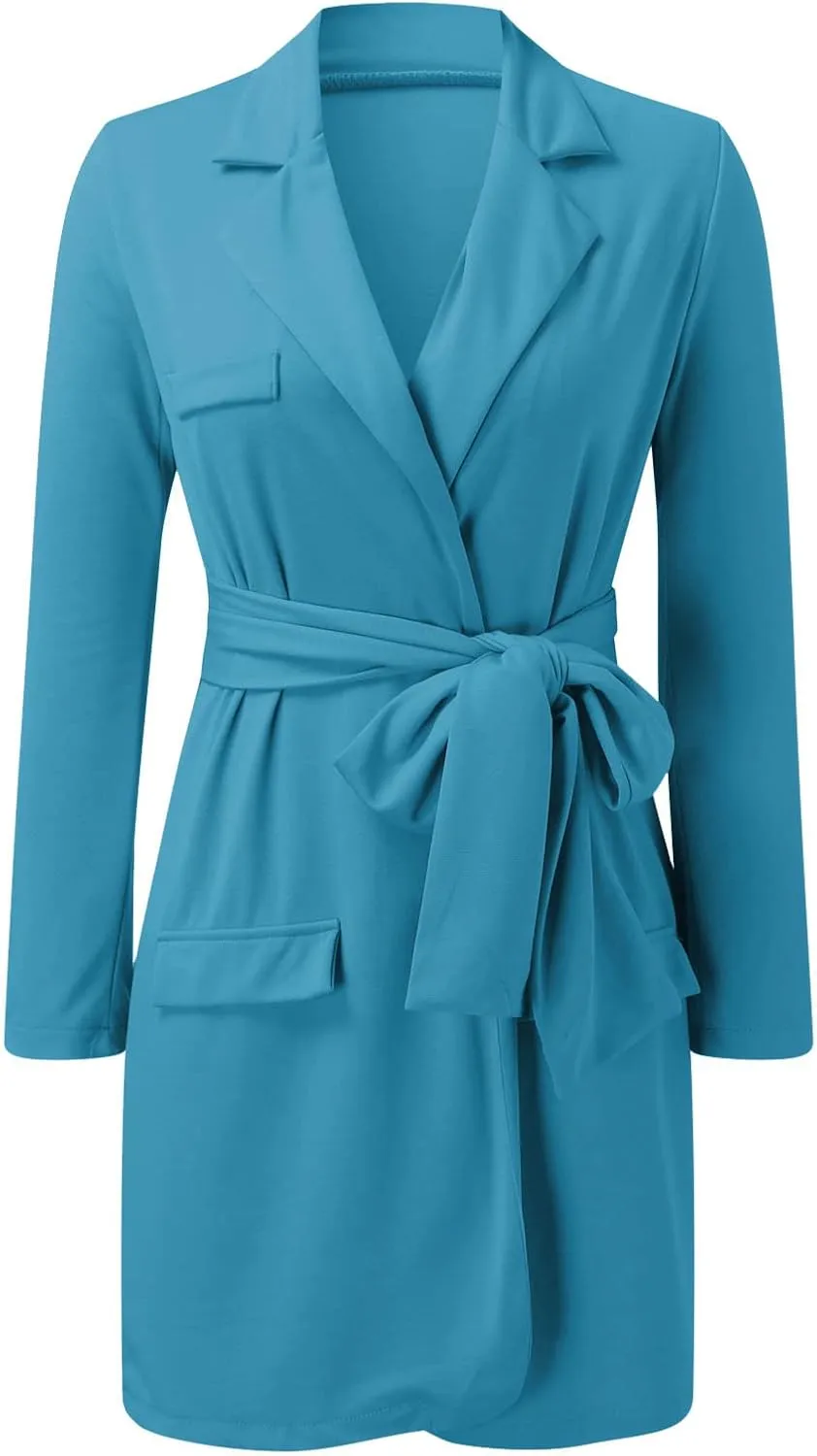 Business Suits for Women 2024 Office Women's Blazers Open Front Prtite Winter Jacket Loose Oversized Cardigan