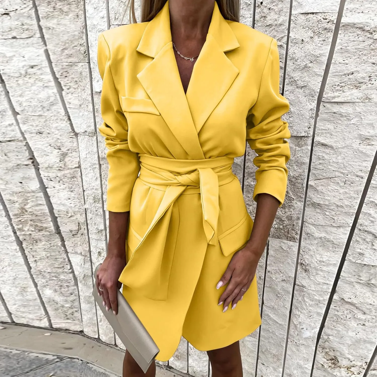 Business Suits for Women 2024 Office Women's Blazers Open Front Prtite Winter Jacket Loose Oversized Cardigan