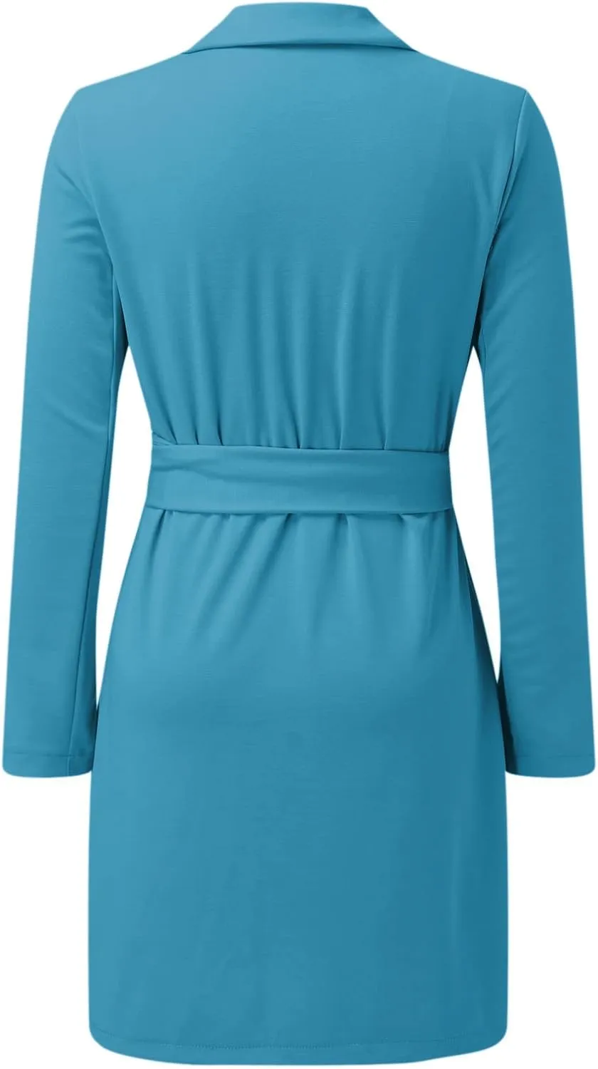 Business Suits for Women 2024 Office Women's Blazers Open Front Prtite Winter Jacket Loose Oversized Cardigan