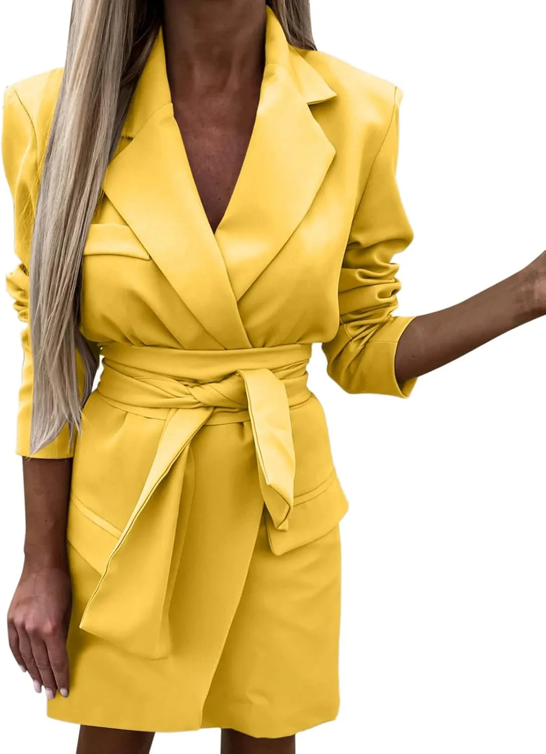 Business Suits for Women 2024 Office Women's Blazers Open Front Prtite Winter Jacket Loose Oversized Cardigan
