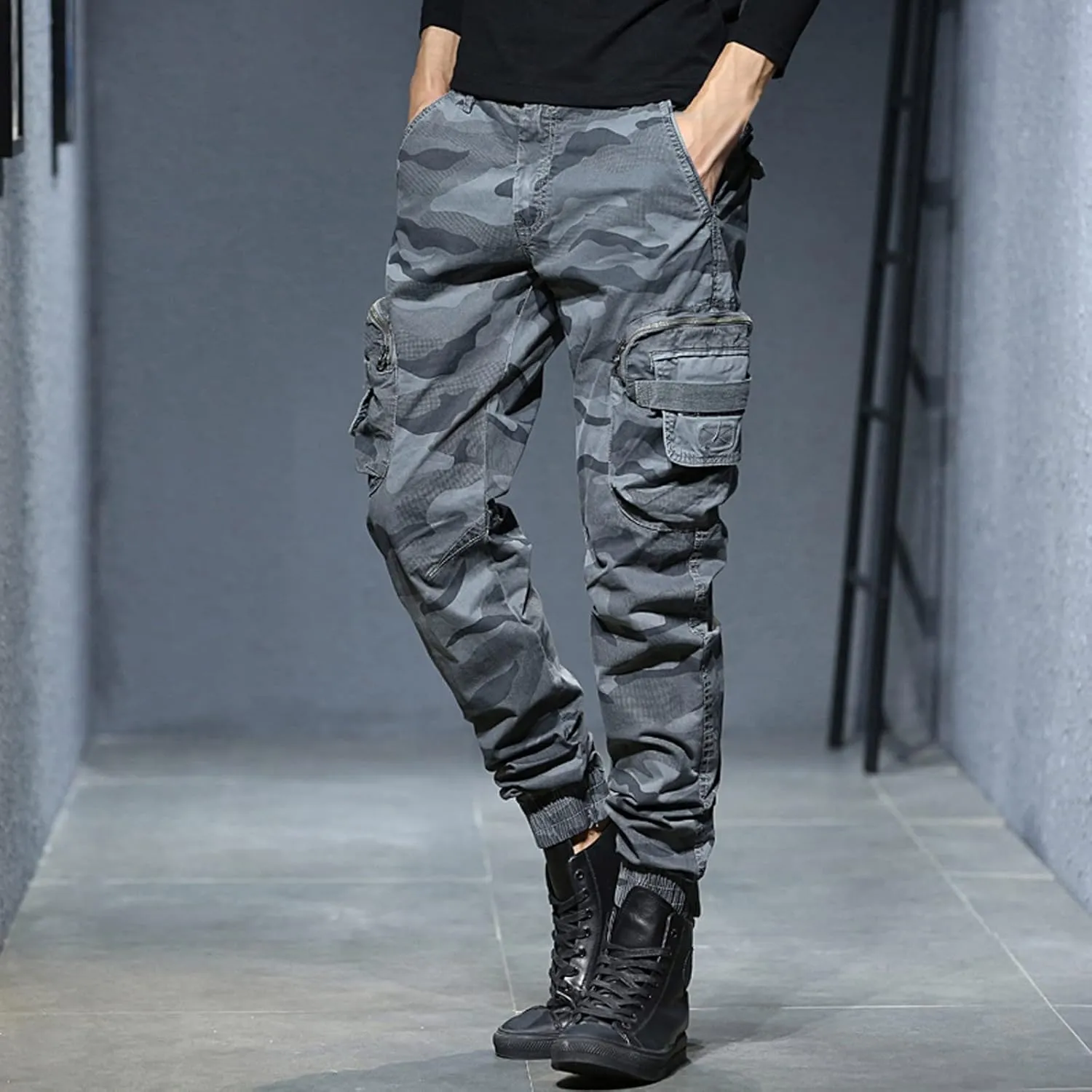 Cargo Pants for Men Big and Tall, Soft Stretch Sports Trousers Sweatpants for Men Men's Fashion Casual Trousers Club
