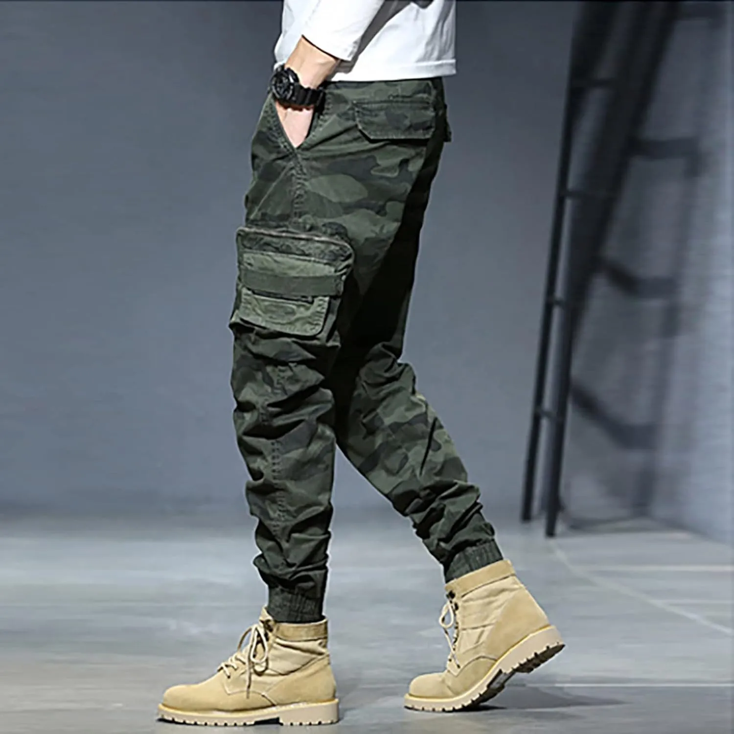 Cargo Pants for Men Big and Tall, Soft Stretch Sports Trousers Sweatpants for Men Men's Fashion Casual Trousers Club