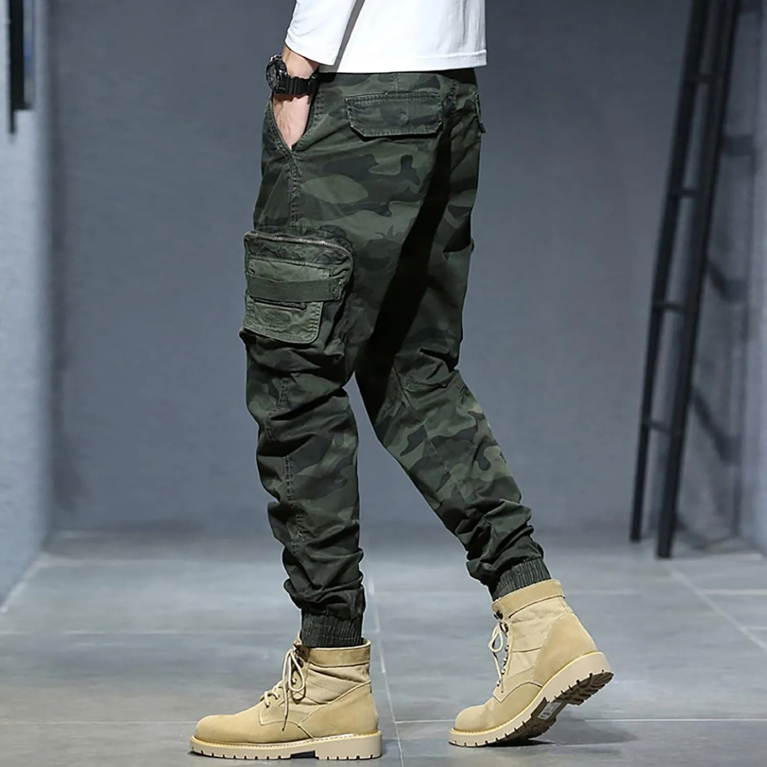 Cargo Pants for Men Big and Tall, Soft Stretch Sports Trousers Sweatpants for Men Men's Fashion Casual Trousers Club
