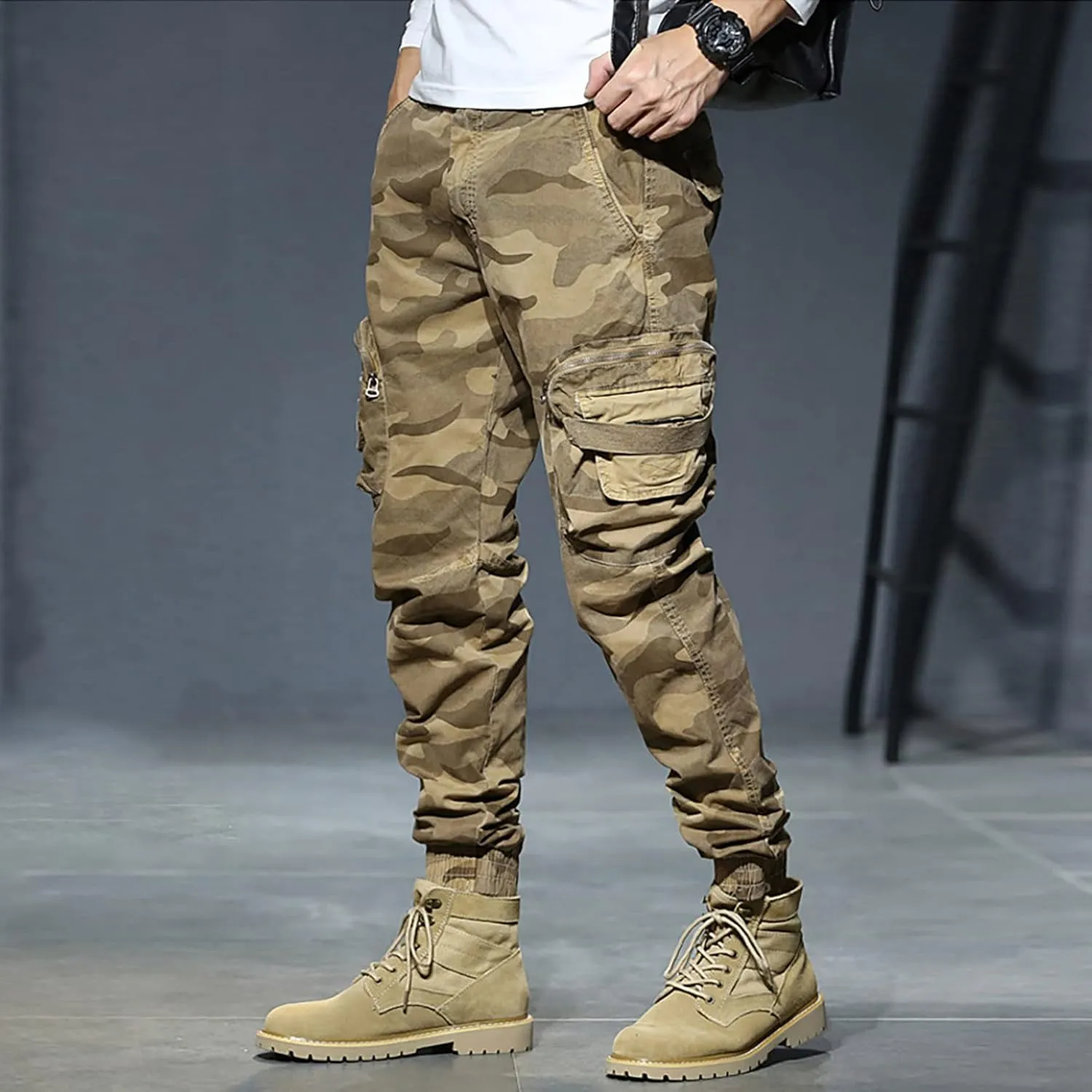 Cargo Pants for Men Big and Tall, Soft Stretch Sports Trousers Sweatpants for Men Men's Fashion Casual Trousers Club