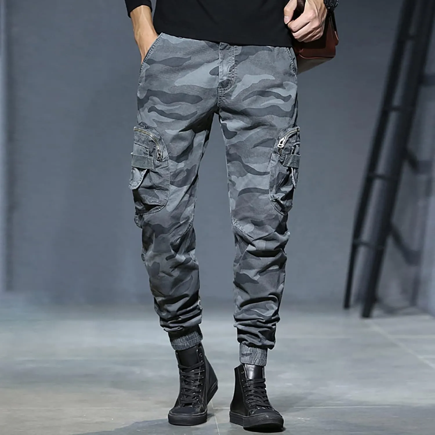 Cargo Pants for Men Big and Tall, Soft Stretch Sports Trousers Sweatpants for Men Men's Fashion Casual Trousers Club