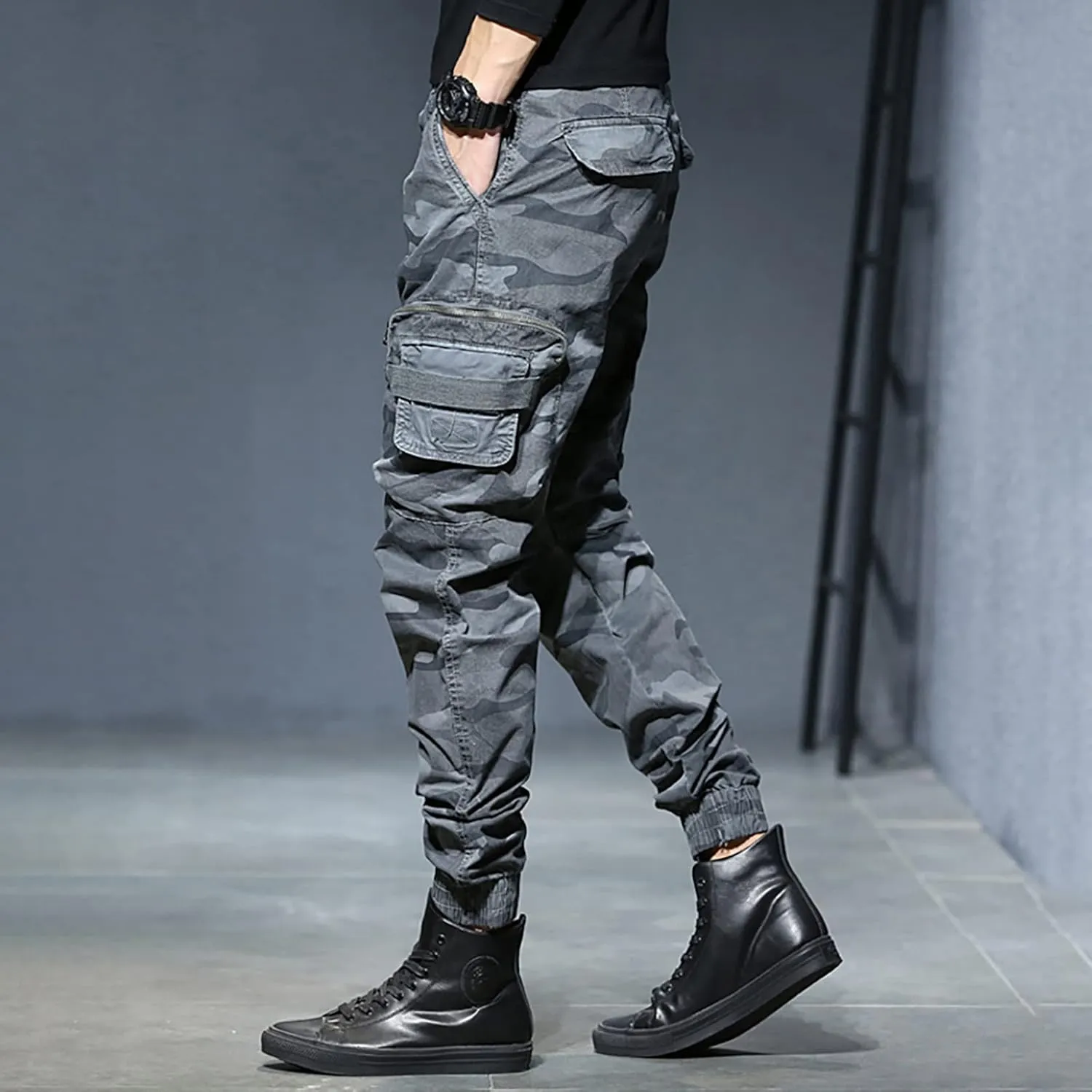 Cargo Pants for Men Big and Tall, Soft Stretch Sports Trousers Sweatpants for Men Men's Fashion Casual Trousers Club