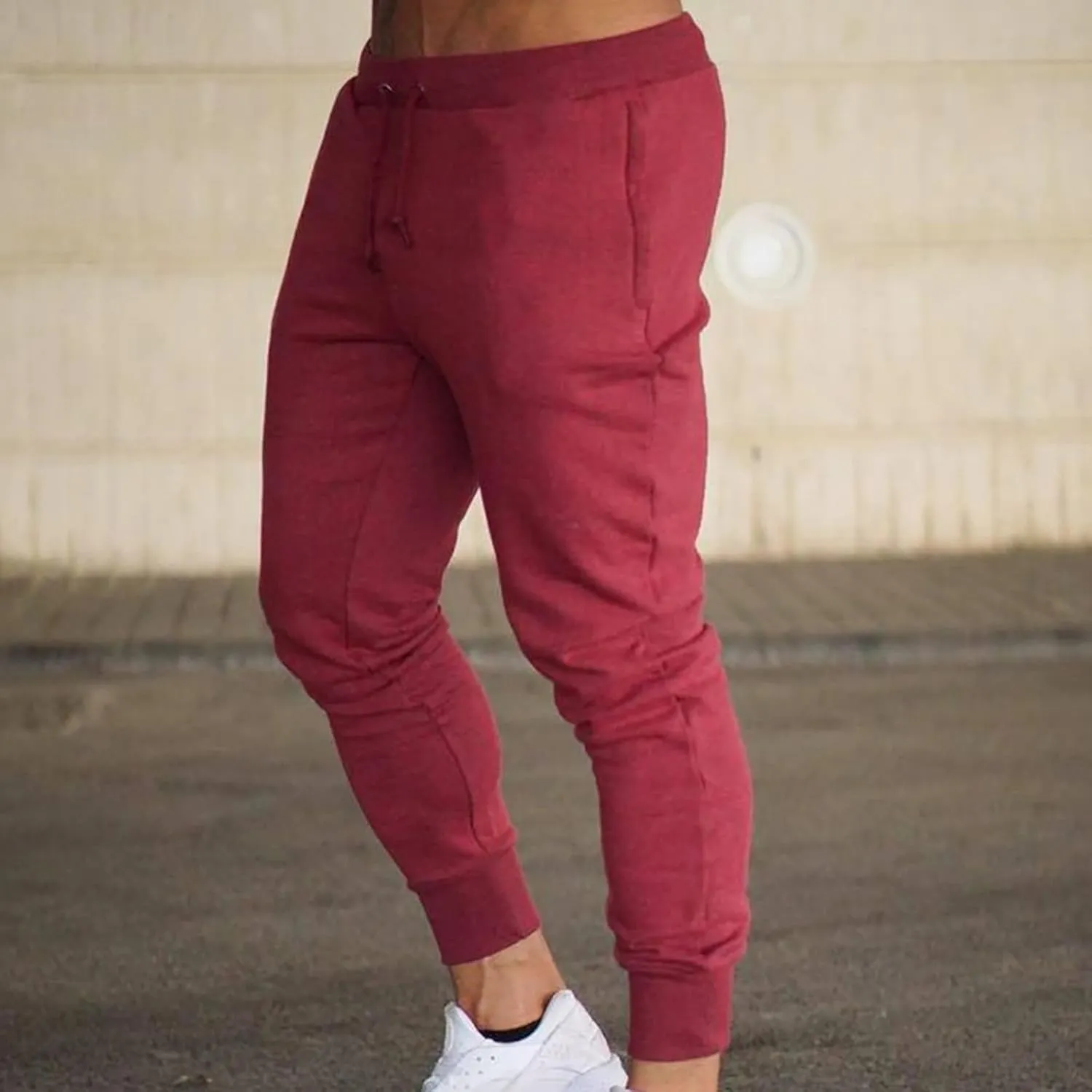 Cargo Pants for Men Relaxed Fit Relaxed Fit Work Pants Stretch Elastic Waist Multiple Pockets Fitness Sports Trousers