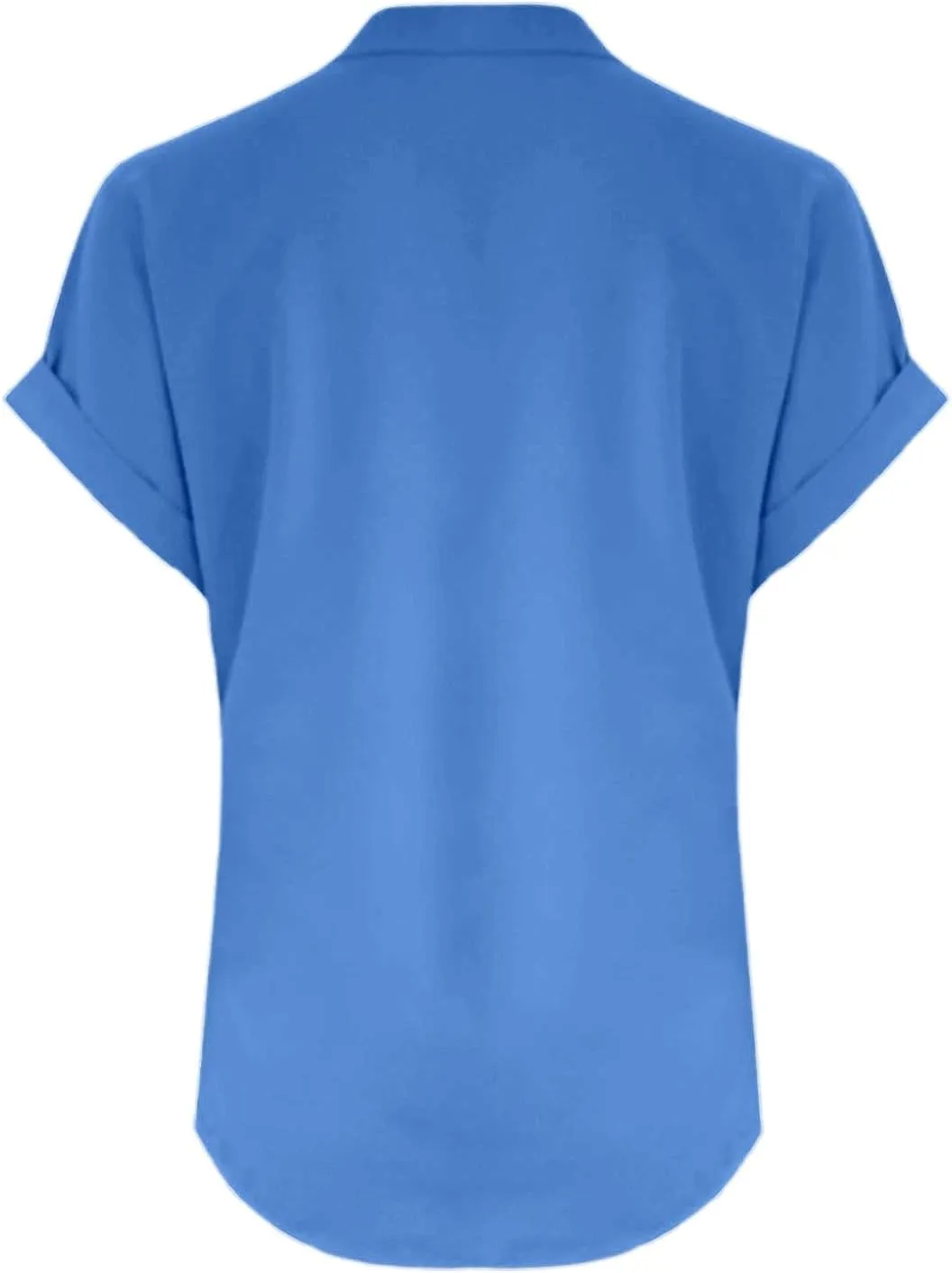 Cotton Linen Shirts for Women Short Sleeve Summer Tops Button V Neck T Shirt Basic Tee Business Casual Outfits Clothes