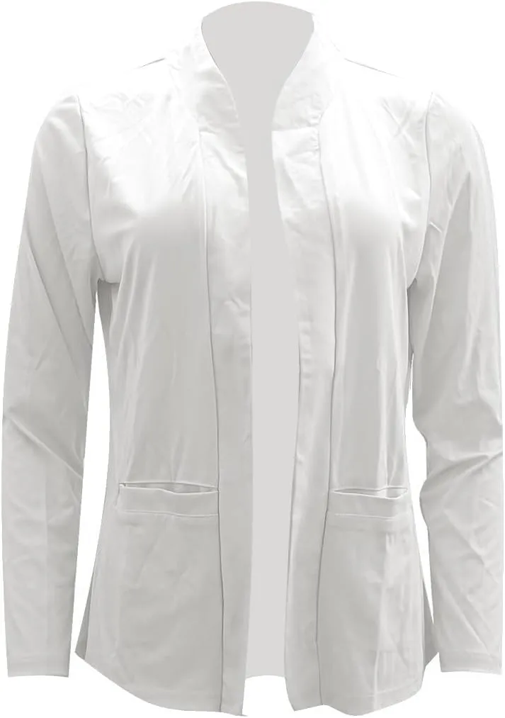 Deconstructed Blazers for Women Lapel Open Front Dress Blazer Jacket Plus Size Comfy Office Work Business