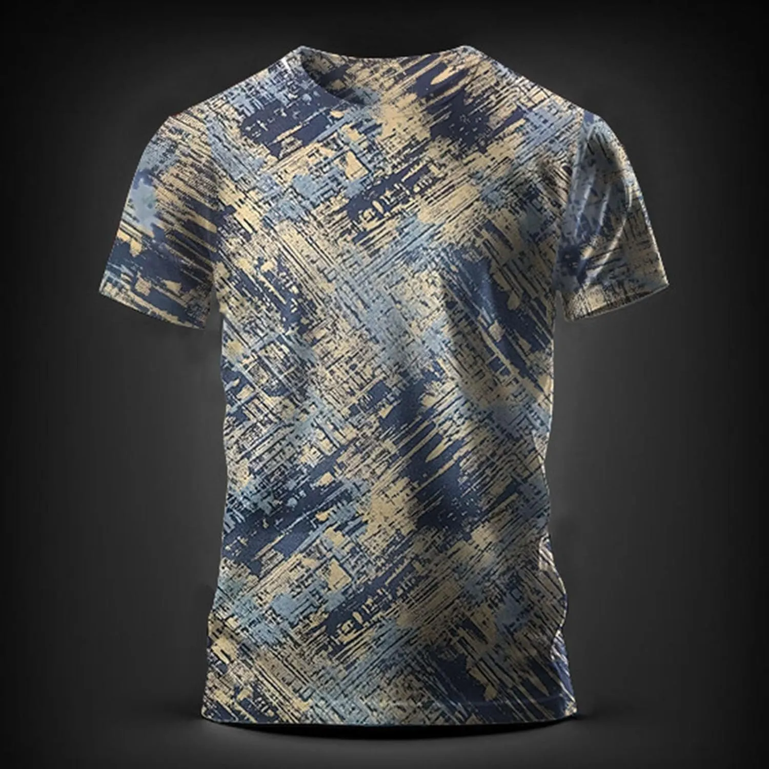 Designer Graphic Tees Men 2024 Vintage Africa Style Print Pullover Tops Summer Sport Fitness Short Sleeve Tee Shirt