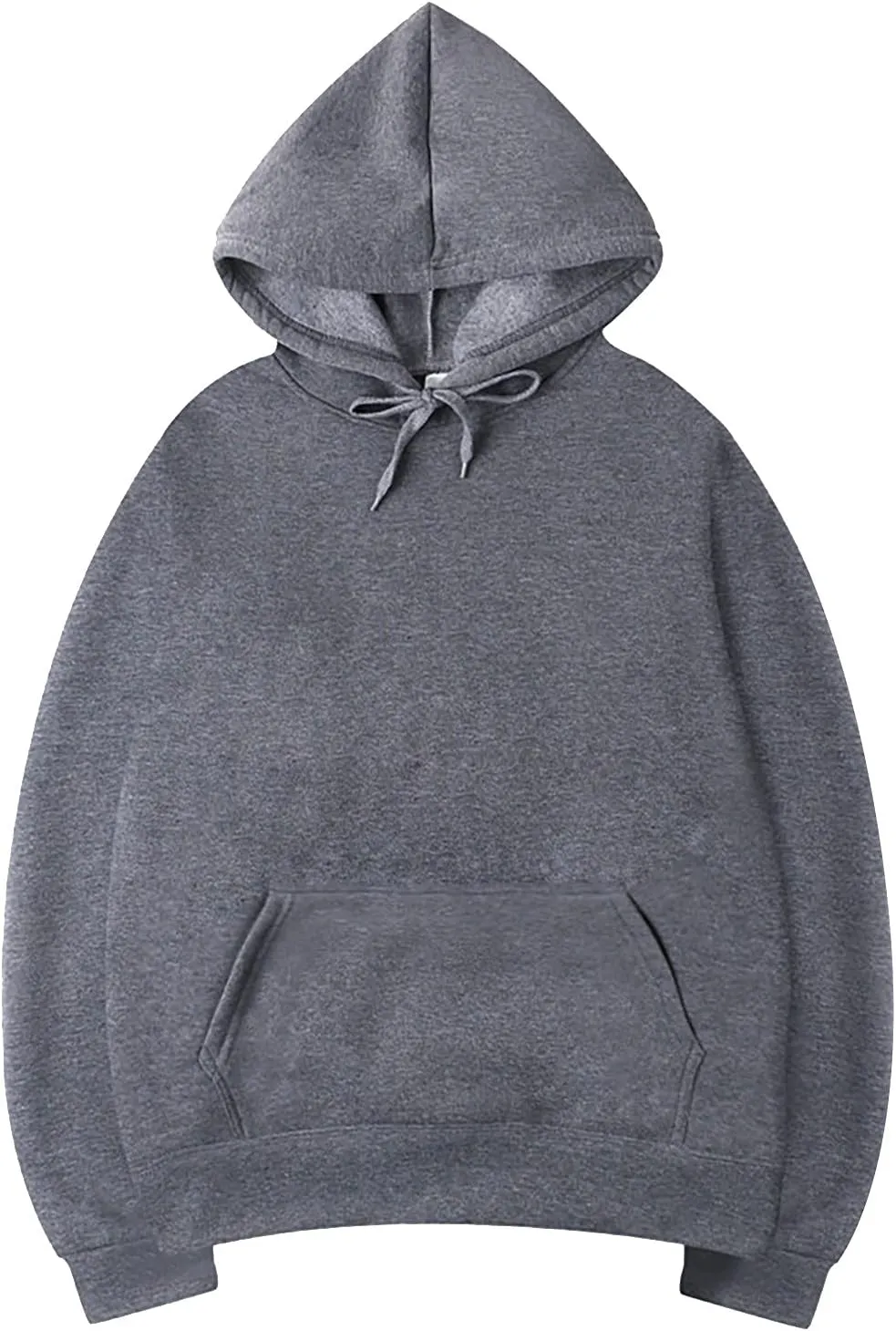 DuDubaby Men Casual Tops Street Man Loose Blank Fleece Sweater Large Long Sleeve Hoodie Lightweight Pullover Hoodie