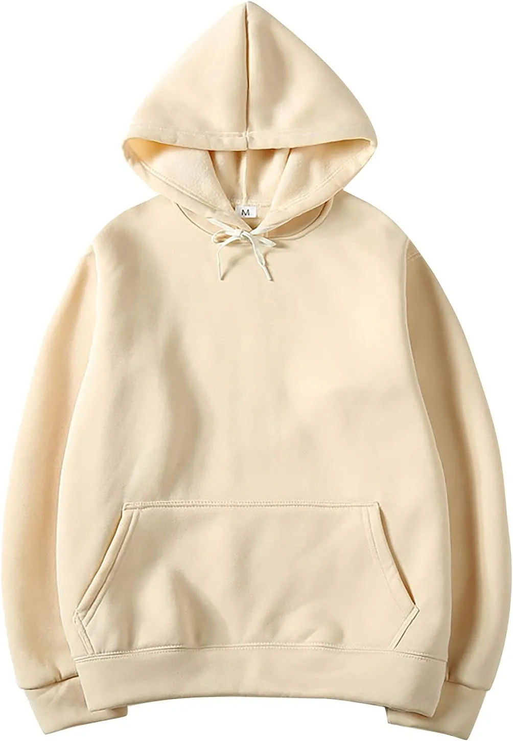 DuDubaby Men Casual Tops Street Man Loose Blank Fleece Sweater Large Long Sleeve Hoodie Lightweight Pullover Hoodie