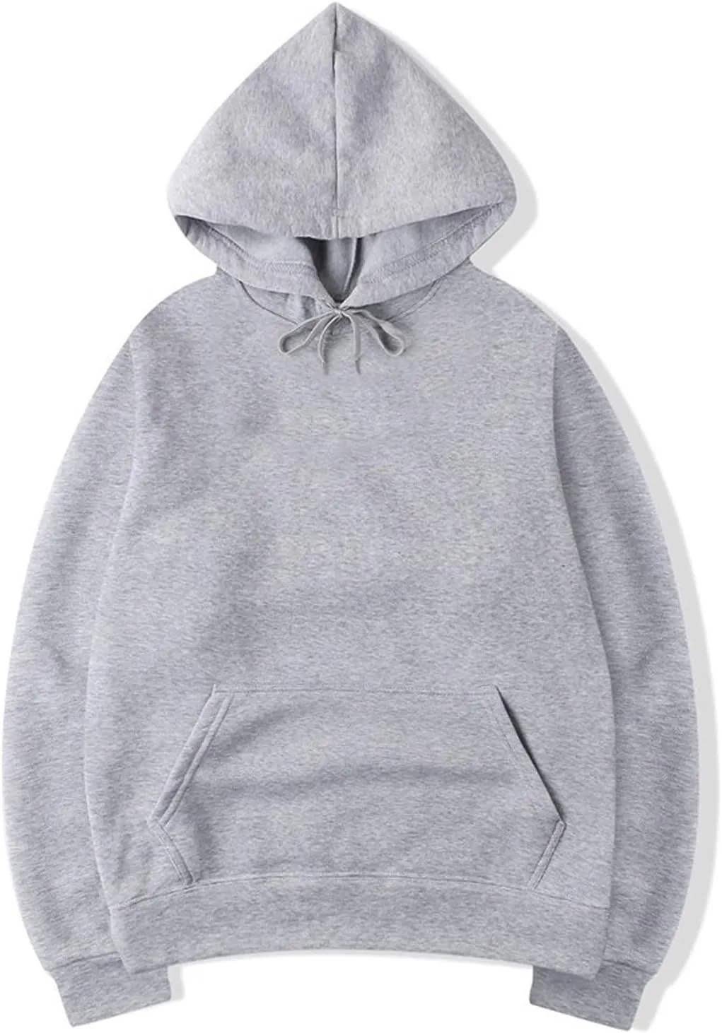 DuDubaby Men Casual Tops Street Man Loose Blank Fleece Sweater Large Long Sleeve Hoodie Lightweight Pullover Hoodie