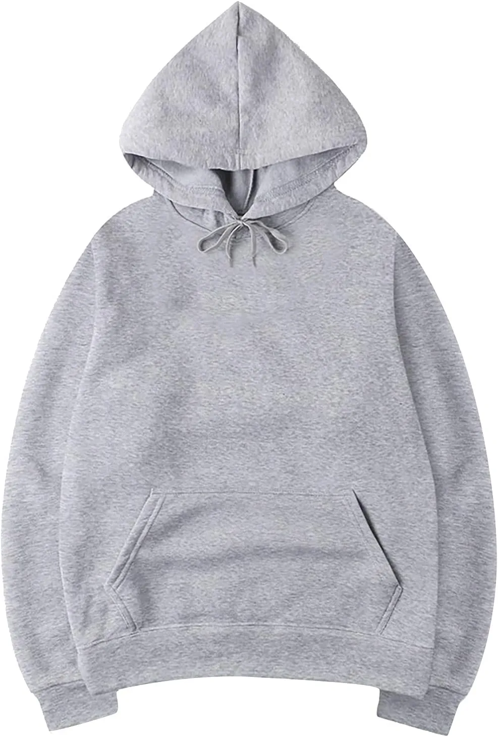 DuDubaby Men Casual Tops Street Man Loose Blank Fleece Sweater Large Long Sleeve Hoodie Lightweight Pullover Hoodie