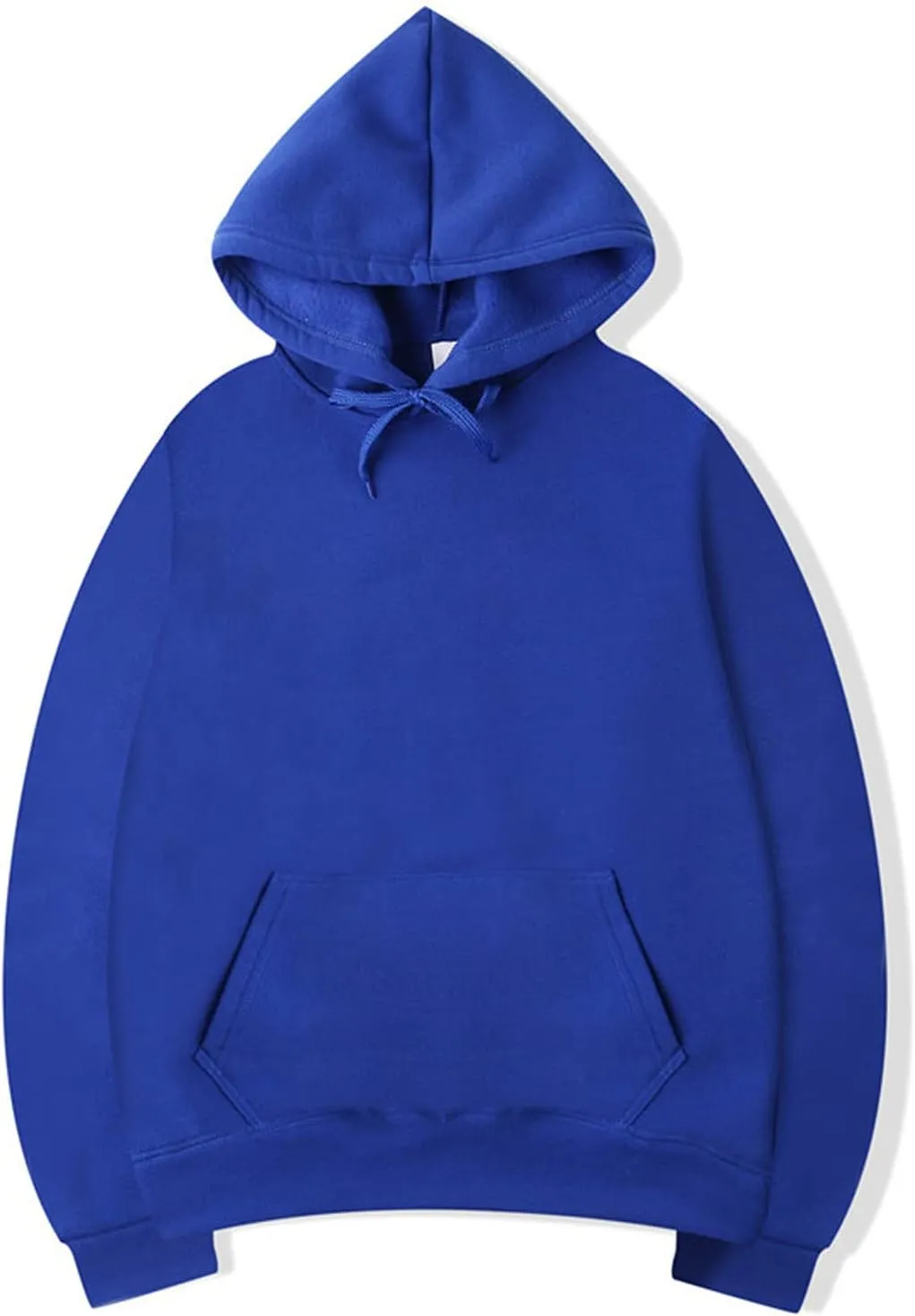 DuDubaby Men Casual Tops Street Man Loose Blank Fleece Sweater Large Long Sleeve Hoodie Lightweight Pullover Hoodie