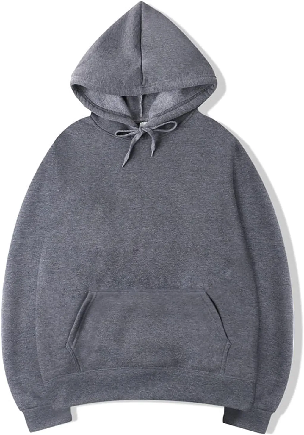 DuDubaby Men Casual Tops Street Man Loose Blank Fleece Sweater Large Long Sleeve Hoodie Lightweight Pullover Hoodie