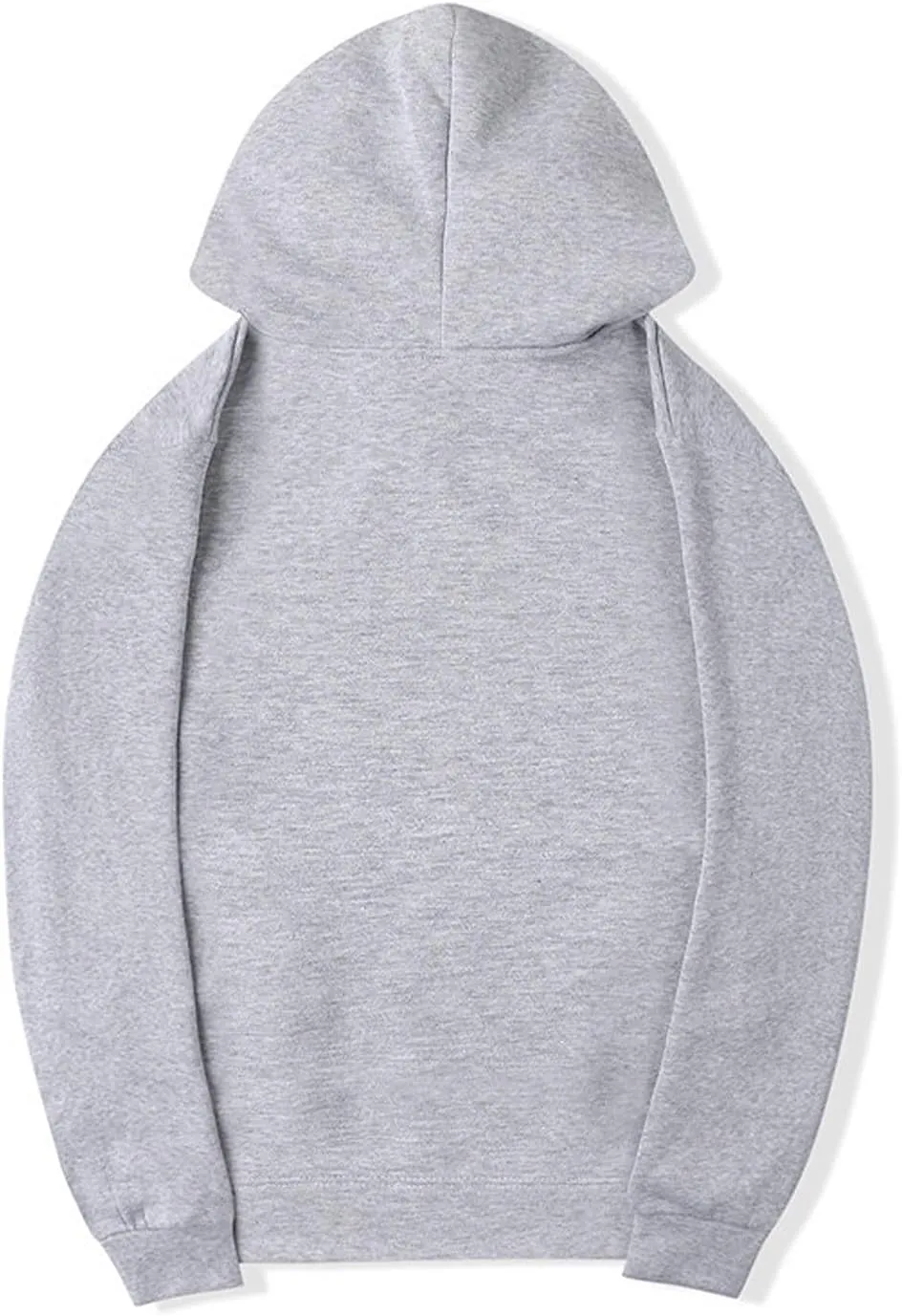 DuDubaby Men Casual Tops Street Man Loose Blank Fleece Sweater Large Long Sleeve Hoodie Lightweight Pullover Hoodie