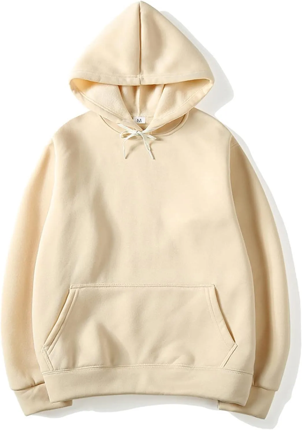 DuDubaby Men Casual Tops Street Man Loose Blank Fleece Sweater Large Long Sleeve Hoodie Lightweight Pullover Hoodie