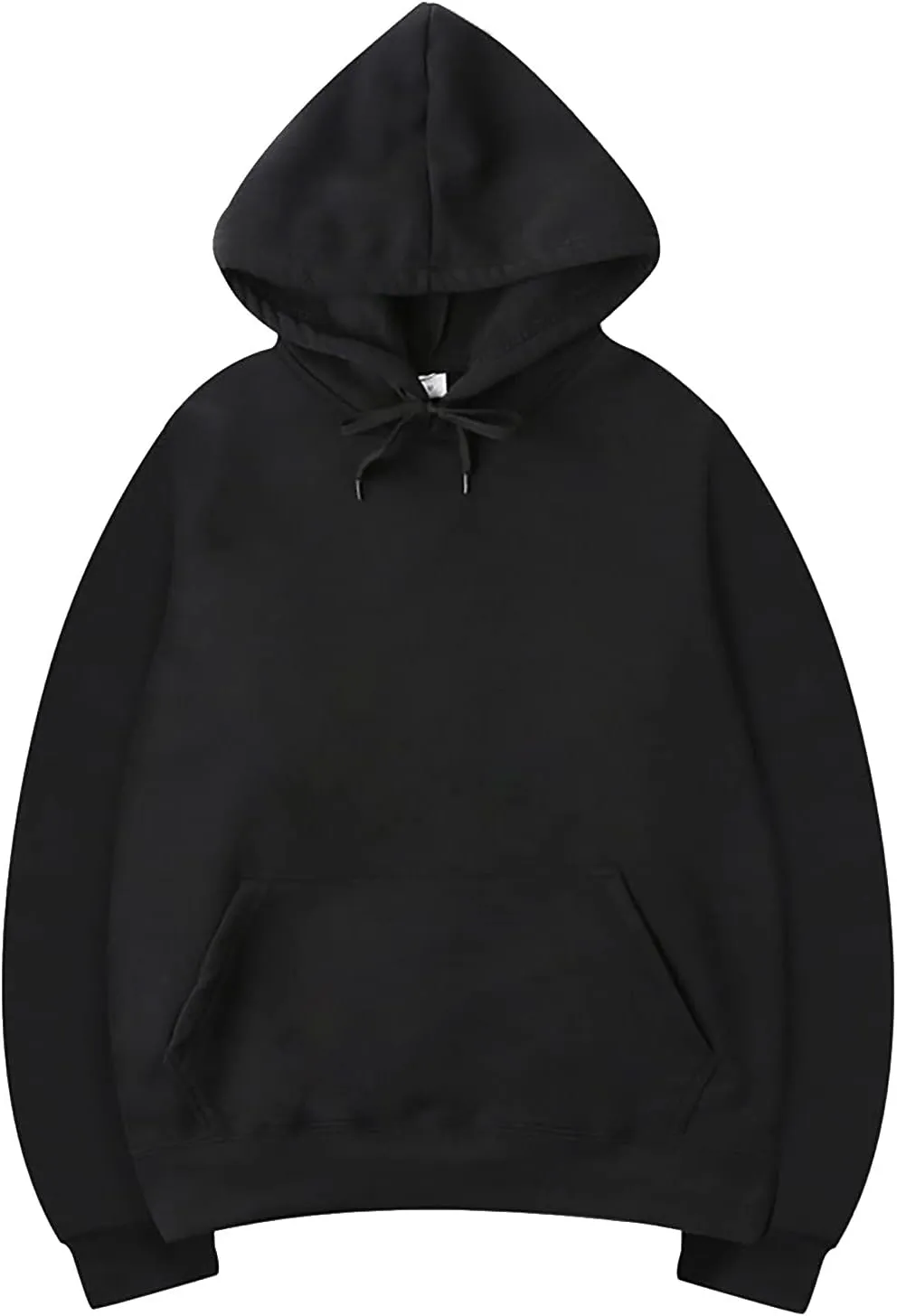 DuDubaby Men Pullover Hoodie Street Man Loose Blank Fleece Sweater Large Long Sleeve Hoodie