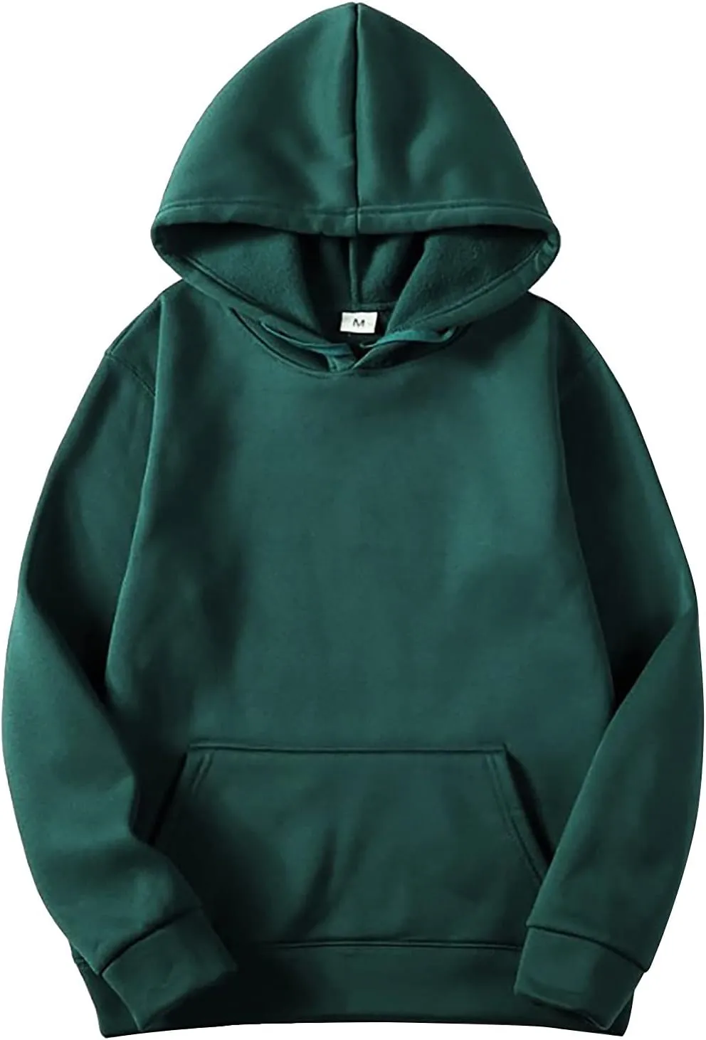 DuDubaby Men Pullover Hoodie Street Man Loose Blank Fleece Sweater Large Long Sleeve Hoodie