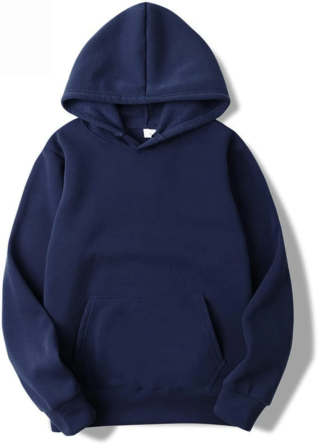 DuDubaby Men Pullover Hoodie Street Man Loose Blank Fleece Sweater Large Long Sleeve Hoodie