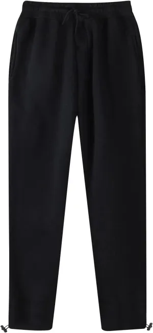 Fleece Lined Sweatpants Men Loose Fit Jogger Pull On Elastic Waist Drawstring Athletic Pants with Pockets