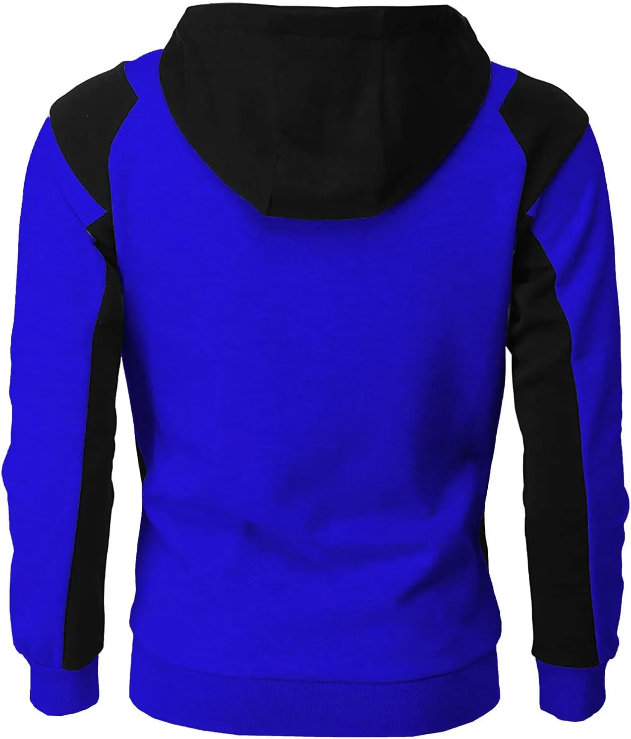 Full Zip Hoodies For Men Color Block Cotton Hooded Big And Tall Warm Lightweight Hoody Casual Basic Sweatshirt