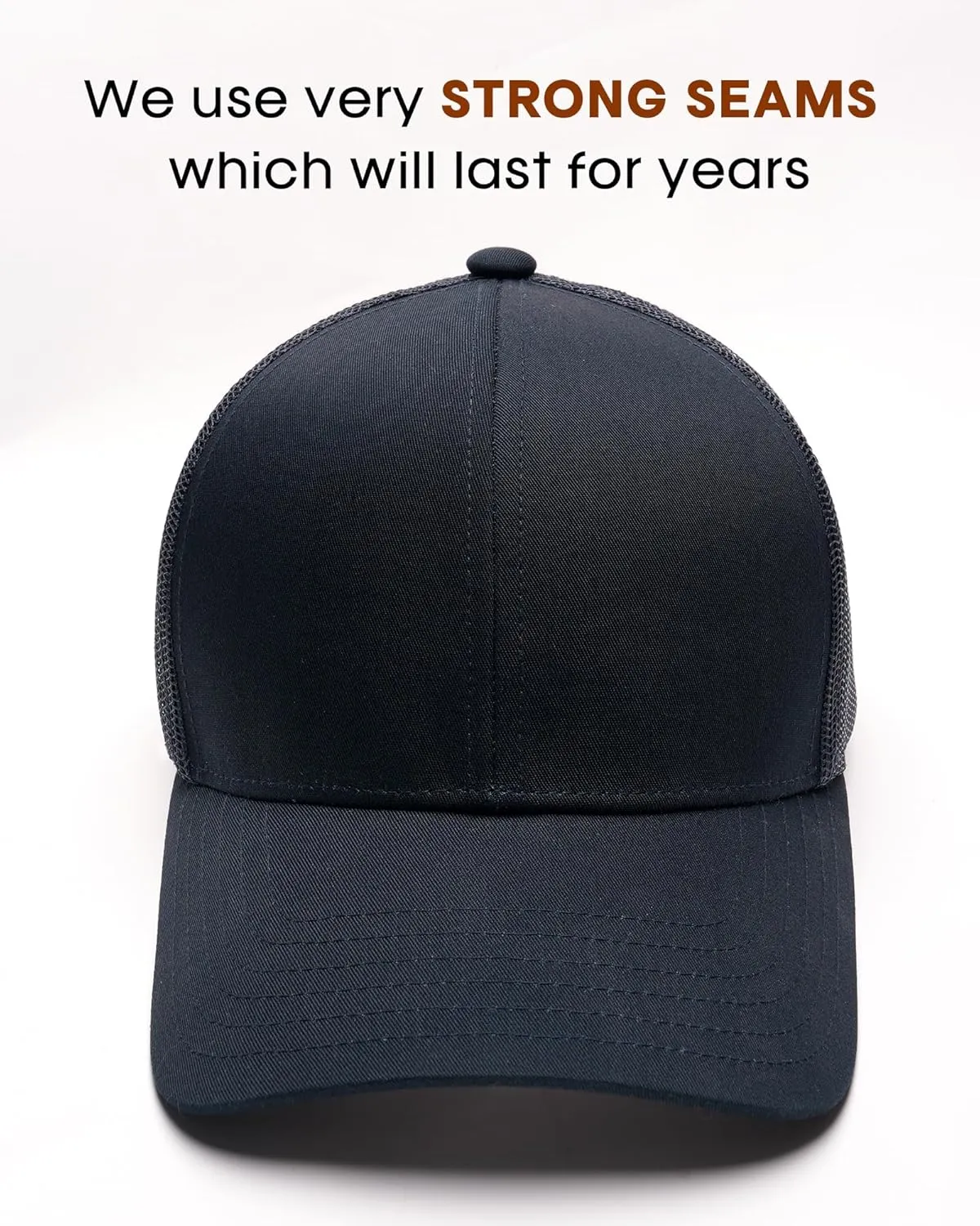 FURTALK Mens Trucker Hat Structured Mesh Baseball Cap Adjustable Classic Mens Hat