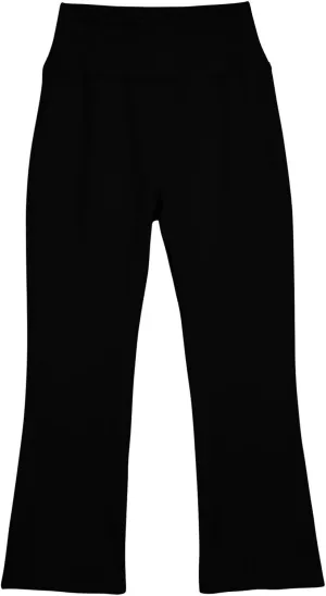 Girls Yoga Pants Black Size Soft Stretch Flare Leggings Pants Girl