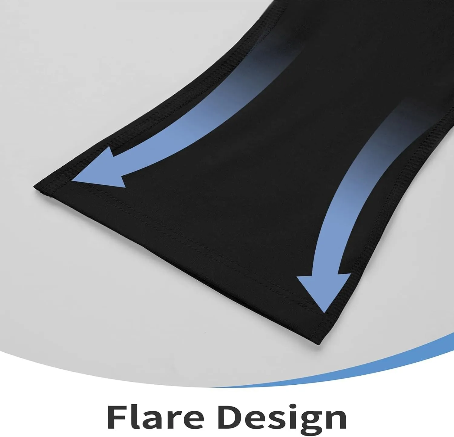 Girls Yoga Pants Solid Black Size Soft Stretch Flare Leggings for Summer and Autumn Daily Activities