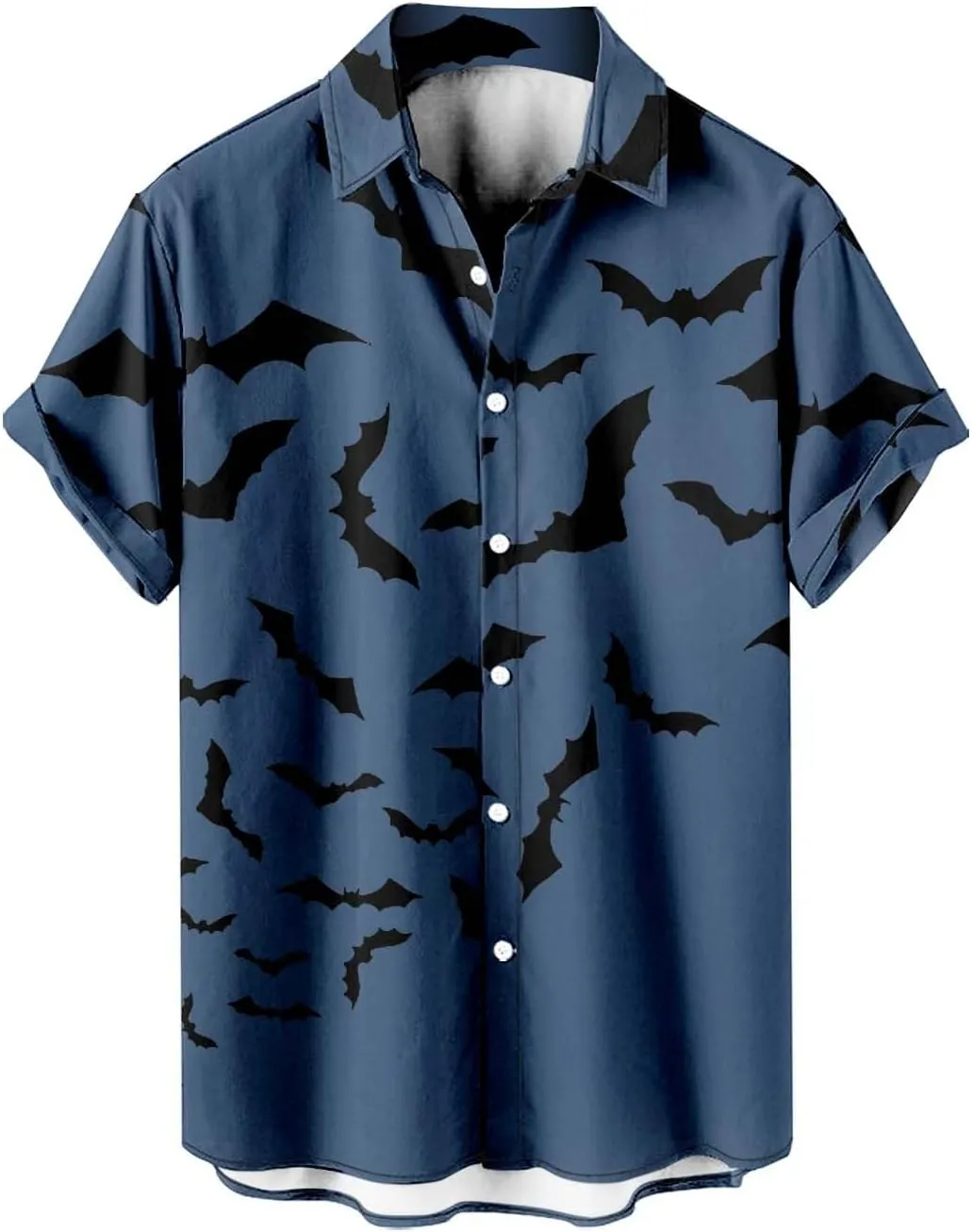 Halloween Shirts for Men Pumpkins Men's Hawaiian Shirt Button Down Short Sleeves Trendy Regular Fit Festival Shirts