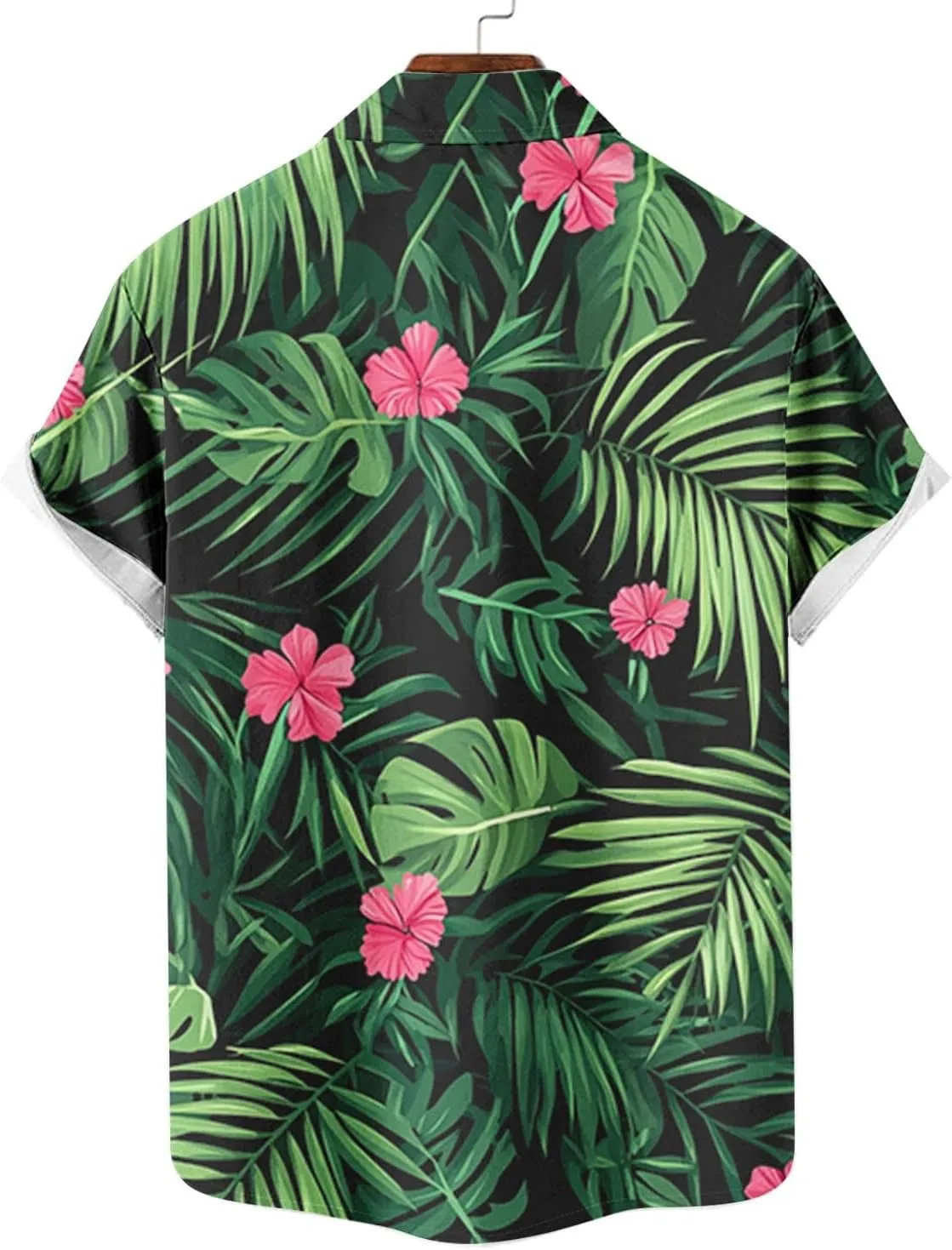 Hawaiian Shirts for Men Summer Beach Casual Short Sleeve Button Down Shirts Novelty Print Tropical Floral Tops