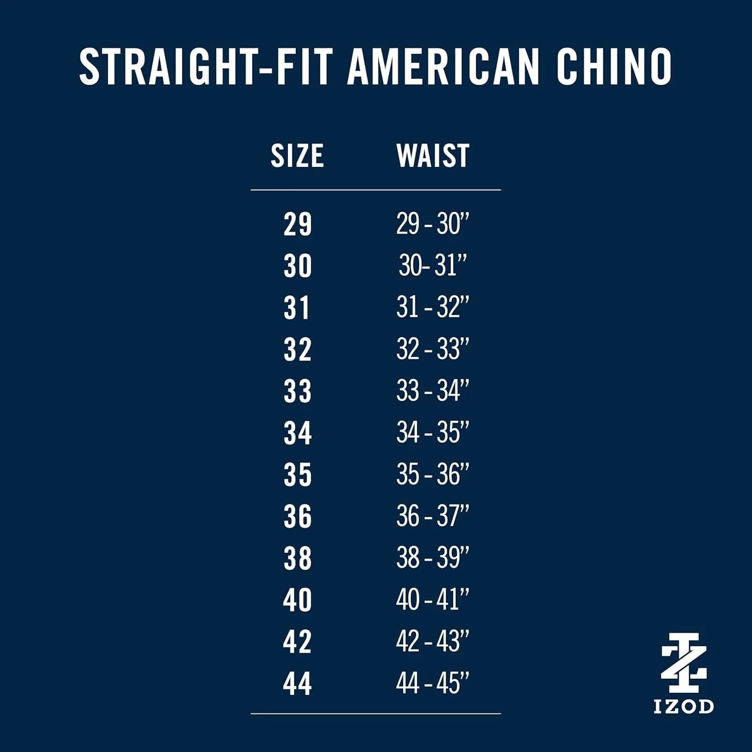 IZOD Men's American Chino Flat-Front Straight-fit Pants