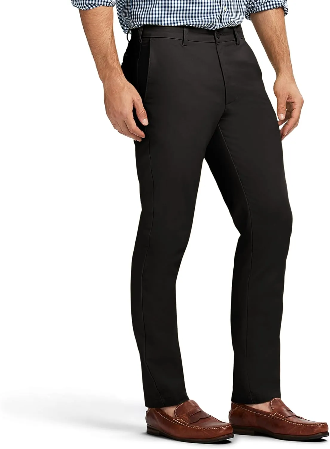 IZOD Men's American Chino Flat-Front Straight-fit Pants