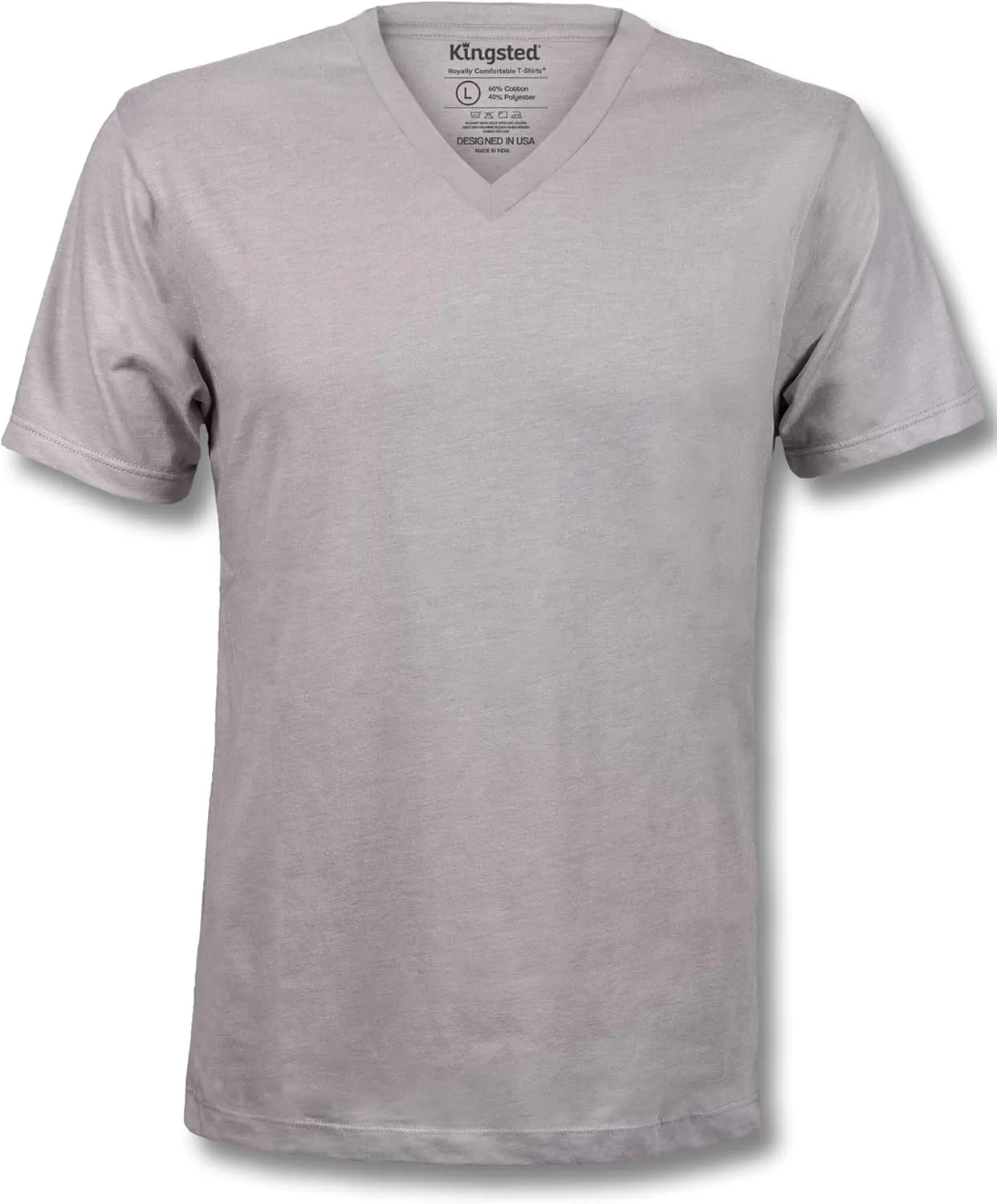 Kingsted V-Neck T-Shirts for Men - Royally Comfortable - Super Soft Premium Fabric - Well-Crafted Classic Fit - Bundle & Save