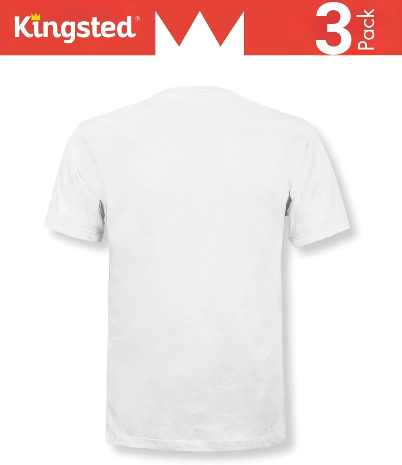 Kingsted V-Neck T-Shirts for Men - Royally Comfortable - Super Soft Premium Fabric - Well-Crafted Classic Fit - Bundle & Save
